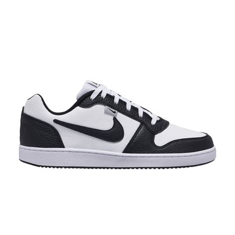 nike sneaker schwarz weiß ebernon veloursleder|ebernon low premium nike.